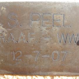 Plaque - Peel, Stanley George (RAAF, WWII)