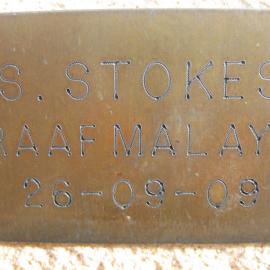 Plaque - Stokes, Stanley Owen (RAAF, MALAYA)