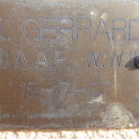 Plaque - Gerrard, H. (RAAF, WWII)