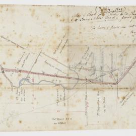 Plan of road from Seven Hills Road to Toongabbie Road, c1869