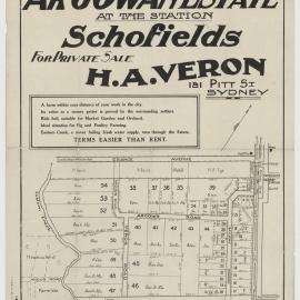 Argowan Estate, Schofields, 1921