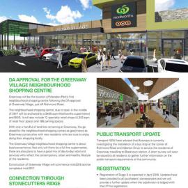 Greenway Community Newsletter,  March 2016