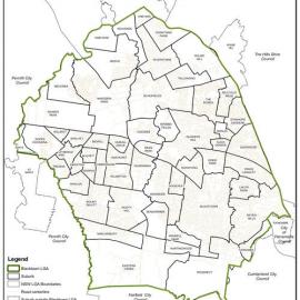 Blacktown Local Government Area and its Suburbs, 2020
