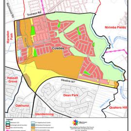 Colebee - suburb map, November 2020