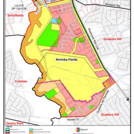 Nirimba Fields - suburb map, November 2020