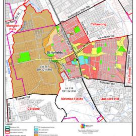 Schofields - suburb map, November 2020