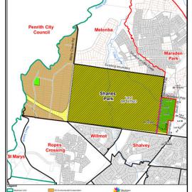Shanes Park - suburb map, November 2020