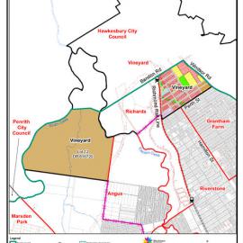 Vineyard - suburb map, November 2020