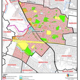 Quakers Hill - suburb map, November 2020