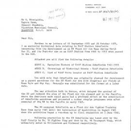 RAAF Schofields - history