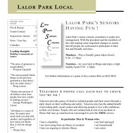 Lalor Park Local newsletter, April 2012