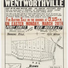 Model Farms Estate, Wentworthville, 1921
