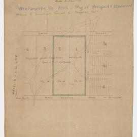 Map showing proposed park at Wentworthville, 1913