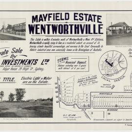 Mayfield Estate, Wentworthville, c1915