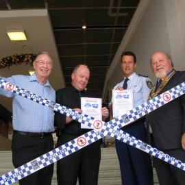 Officials launching 2009 Police Officer of the Year Award