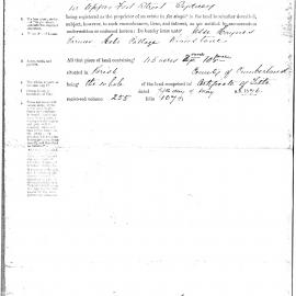 Lease of Hebe Farm Riverstone, 1891