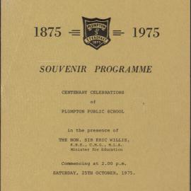 Plumpton Public School, Souvenir Programme, 1975