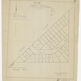Plan of proposed subdivision of Lots 1 and 2 Mount Street Mount Druitt, 1960