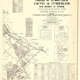 Parish of St Matthew, County of Cumberland map, 1957