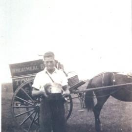 Jim Townsend delivering bread