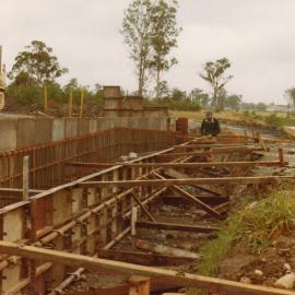 New bridge under construction, Falmouth Road Marayong