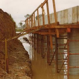 New bridge under construction, Falmouth Road Marayong