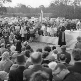Laying of foundation stone for St Elizabeth Home, Dean Park