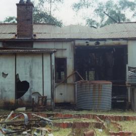 Fire damaged house on Reservoir Road, Blacktown