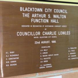 The Arthur S. Walton Function Hall, Minchinbury 