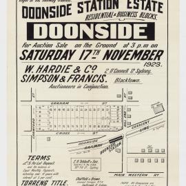 Doonside Station Estate, Doonside, 1923