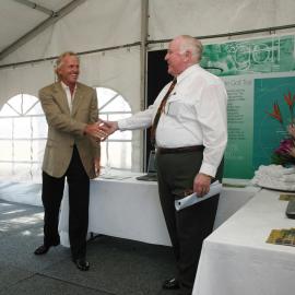 Mayor Leo Kelly with Greg Norman