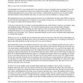 Nana Parker's Letter, 2017
