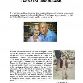 Frank and Fortunata's Family History, Anne Currenti