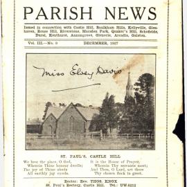Parish of St Pauls Castle Hill Parish News, 1927