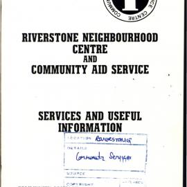 Riverstone Neighbourhood Centre and Community Aid Service, 1982