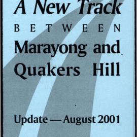 A new track between Marayong and Quakers Hill, August 2001 