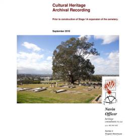 St Bartholomew's Cemetery, Cultural Heritage Archival Recording, 2019