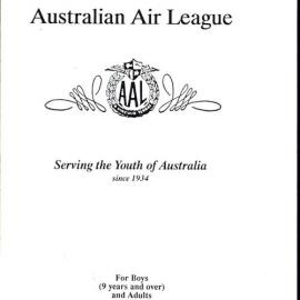 Australian Air League brochure