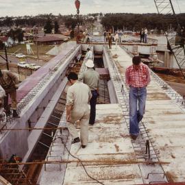 Construction of Davis Overpass, Rooty Hill