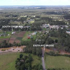 Flooding at South Creek, Shanes Park, 2021