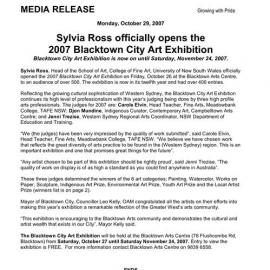 Blacktown City Art Exhibition, 2007