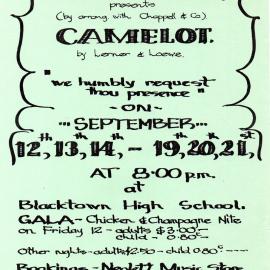 Blacktown Musical Society Camelot, 1975