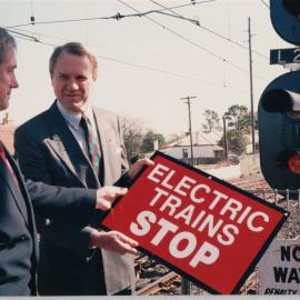 Richmond railway line electrification, 1991