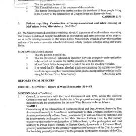 Review of Blacktown City Council Ward Boundaries, 1998