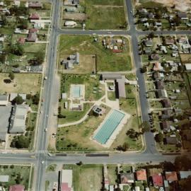 Aerial view of Riverstone Swimming Centre and surroundings