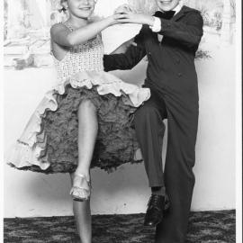 Unknown dance couple posing 