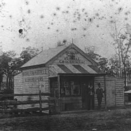Henry Johnson Russell's first store at Blacktown, c1908