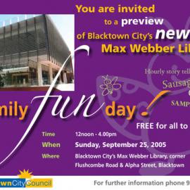 Preview of the New Max Webber Library, 2005