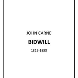 John Carne Bidwill - biography