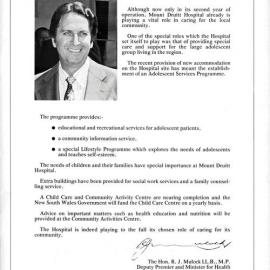 Mount Druitt Hospital Annual Report, 1983/1984